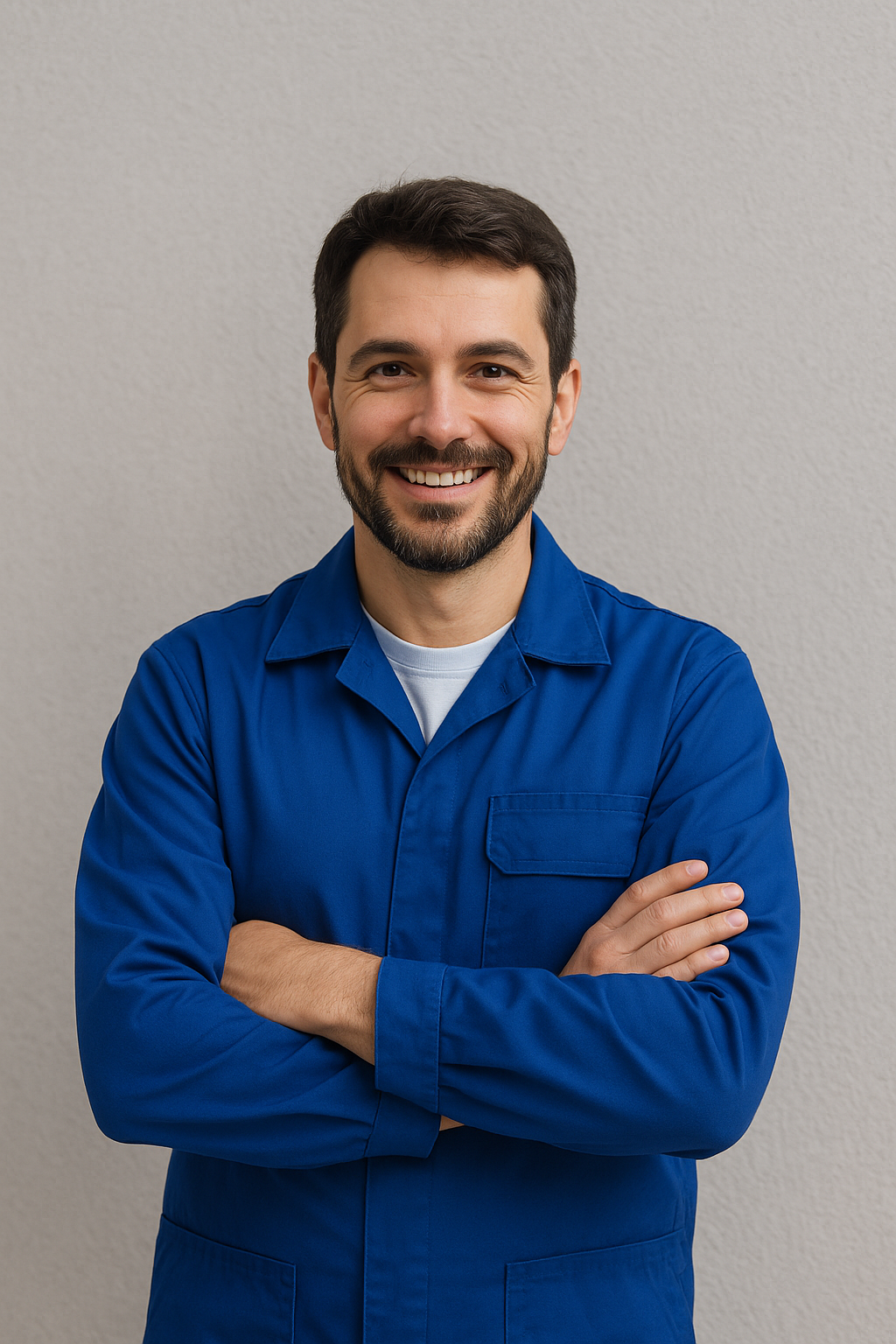 Plombier professionnel au travail